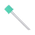 NTE3170 - LED-SQUARE GREEN DIFFUSED