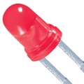XLUR65D - LED RED DIFFUSED T-1 T/H