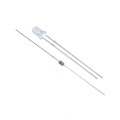 NTE30144-EW - LED-3MM PINK W/220OHM 1/8 RESIST