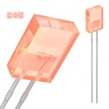 HLMP-S201-D0000 - LED RED DIFF RECT 2MMX5MM T/H