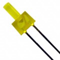 XLUY13D - LED YELLOW DIFFUSED FLAT TOP T/H
