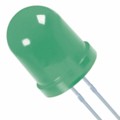 XLUG01D - LED GREEN DIFFUSED 10MM T/H