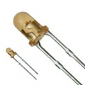 LN48YCP - LED AMBER CLEAR 3MM ROUND T/H