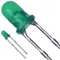 LN38GP - LED GREEN DIFFUSED 3MM ROUND T/H