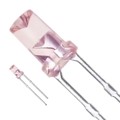 LN863RCPP - LED ORANGE CLEAR FLAT TOP T/H
