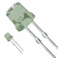 LN340GCP - LED GREEN CLEAR FLAT TOP T/H