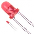 LN28RCPP - LED RED CLEAR 3MM ROUND T/H