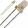 FR3863X - LED RED CLEAR 3MM ROUND T/H