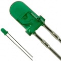 LN38GCPX - LED GREEN CLEAR 3MM T/H
