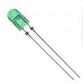 HLMP-AM87-TW000 - LED GREEN CLEAR 5MM OVAL T/H