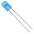 HLMP-AB86-MQ0ZZ - LED BLUE CLEAR 5MM OVAL T/H