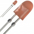 OVLHRKD8 - LED RED DIFFUSED 5MM OVAL T/H