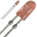 OVLJRGD8 - LED RED DIFFUSED 4MM OVAL T/H