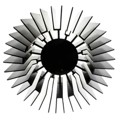 HS-543R-0537 - ROUND HEAT SINK TITAN LGT ENGINE