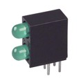 SSF-LXH240GGD - LED 3MM RA 2-HI GRN/GRN PC MNT