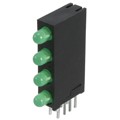 WP934SB/4GD - LED 3MM QUAD 565NM GRN GRN DIFF