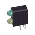 5530123F - LED 2HI 3MM GREEN OVER YEL PC MN