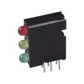 5640300132F - LED 3HI 3MM 5V RED/YEL/GRN PCMNT