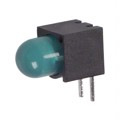 5501305F - LED 5MM RT ANG LOW CUR GRN PCMNT