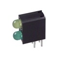 5530132F - LED 2HI 3MM YEL OVER GREEN PC MN