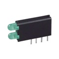 5690112200F - LED 2HI 3MM NARROW GREEN PC MNT