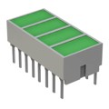 HLMP-2820 - LED LT BAR 8.89X3.81MM QUAD GRN