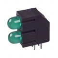 SSF-LXHM250GGD - LED 5MM 2-HI MATING GREEN PC MNT