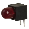 5501105F - LED 5MM RT ANG LOW CUR RED PCMNT