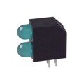 5520922F - LED 2HI 5MM LOW CUR GRN PC MNT