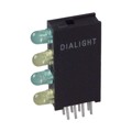 5680202323F - LED 4HI 3MM GRN/YEL/GRN/YEL PCMT