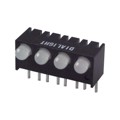 5513007004F - LED 3MM QUAD RED/GRN BICLR PCMNT
