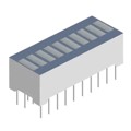 XGMDKVGX10D - 10 SEGMENT BI-COLOR RED/GRN BARG