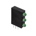 QLA764B-3G - LED 3MM BI-LVL RA GREEN DIFF