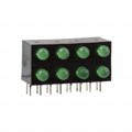 QBL7YG80D-MP8B2 - LED 3MM BI-LVL 4X2 GREEN DIFF