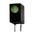 QBL7YG80D-MP4A - LED SINGLE 3MM GREEN DIFFUSED