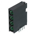 5682232222F - LED CBI 3MM 4X1 GRN,GRN,GRN,GRN