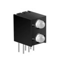 XVO2LUGR86M - LED 3MM RD/GN WHT DIFF BI-LEVEL