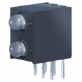 XVO2LUGR86M8 - LED 3MM RD/GN WHT DIFF BI-LEVEL