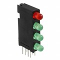 5680101222F - LED CBI 3MM 4X1 RED,GRN,GRN,GRN