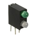 5530128F - LED 3MM BI-LEVEL GRN/BLUE PC MNT