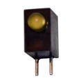 QBL7YA80D-MP4A - LED SINGLE 3MM YELLOW DIFFUSED