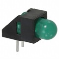 HLMP-3962-F00B2 - LED 5MM GAP GREEN RT ANG HOUSING