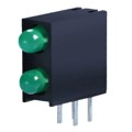 XQT2LUG11D - LED 3MM GREEN DIFF BI-LEVEL CBI