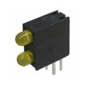 XVG2LUY11D - LED 2POS YELLOW DIFFUSED CBI