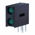 XQL2LUG11D - LED 3MM GREEN DIFF BI-LEVEL CBI