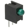 HLMP-1640-B00A2 - LED 3MM 5V GAP GREEN RA HOUSING