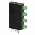 QLA874B-4G - LED 3MM BI-LVL RA GREEN DIFF