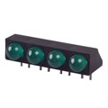 SSF-LXH400GD - LED 5MM 4-WIDE GREEN PC MOUNT
