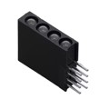 H455CBC - LED ASSY RA 3MM 4X1 R/GN WH DIFF