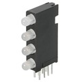 5680701444F - LED CBI 3MM 4X1 R/G,Y/G,Y/G,Y/G